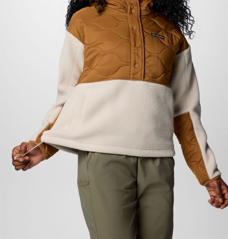 Brown Women Columbia Cloud Point™ Hooded Hybrid Fleece | 19491315