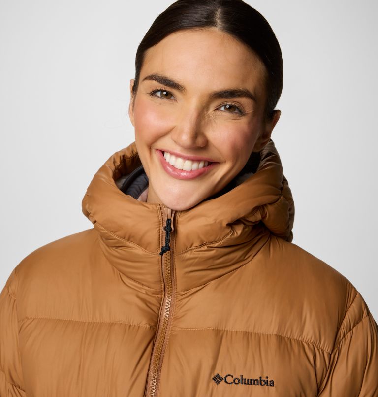 Brown Women Columbia Harmony Falls™ Hooded Mid Down Puffer Jacket | 56005820