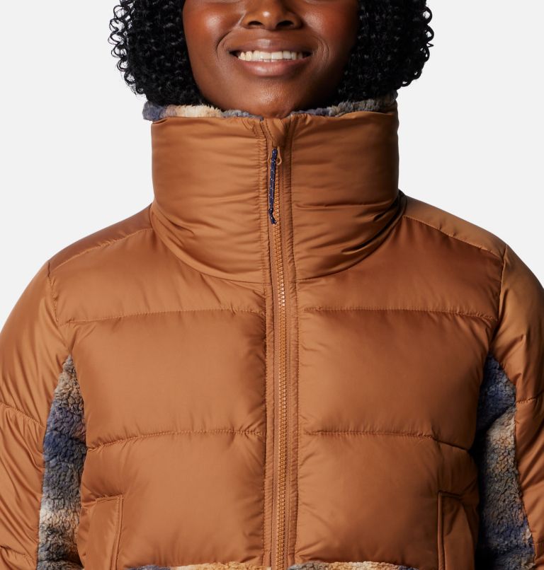 Brown Women Columbia Leadbetter Point™ II Sherpa Printed Puffer Jacket | 57982691