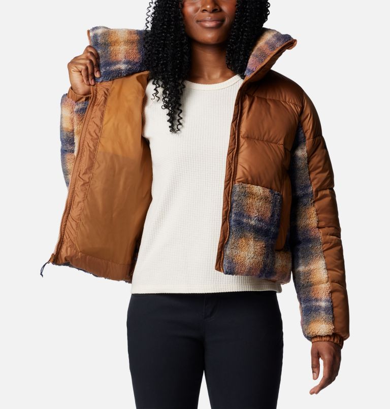 Brown Women Columbia Leadbetter Point™ II Sherpa Printed Puffer Jacket | 57982691