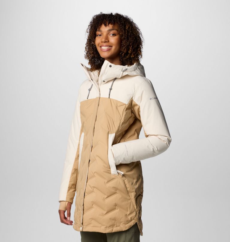 Brown Women Columbia Mountain Croo™ III Waterproof Hooded Mid Down Parka | 39260415