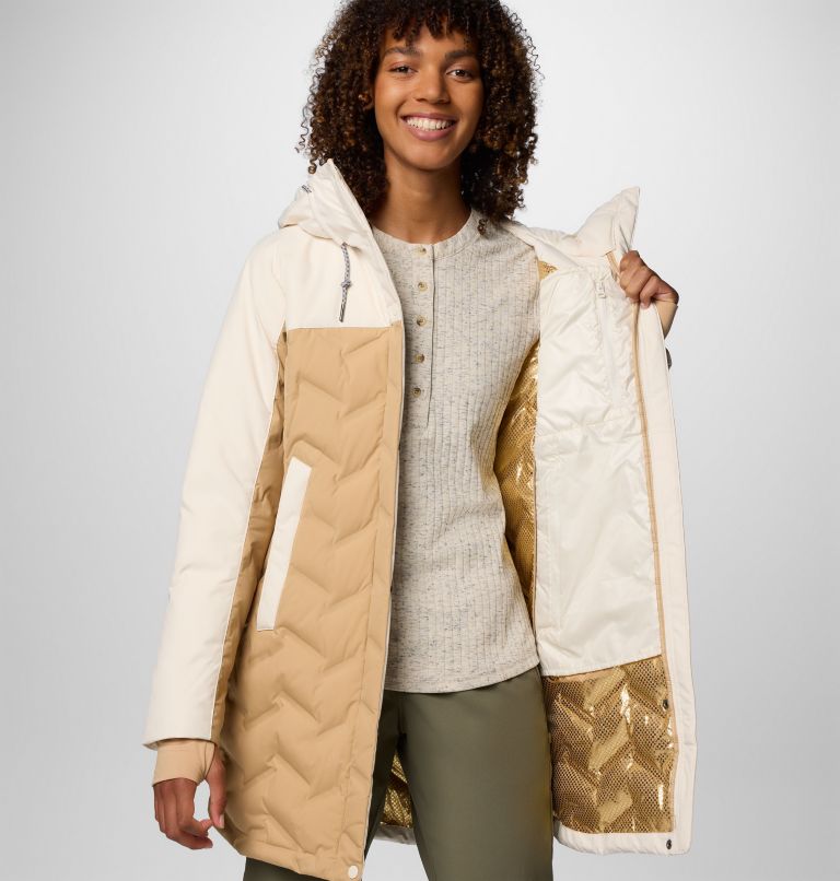 Brown Women Columbia Mountain Croo™ III Waterproof Hooded Mid Down Parka | 39260415