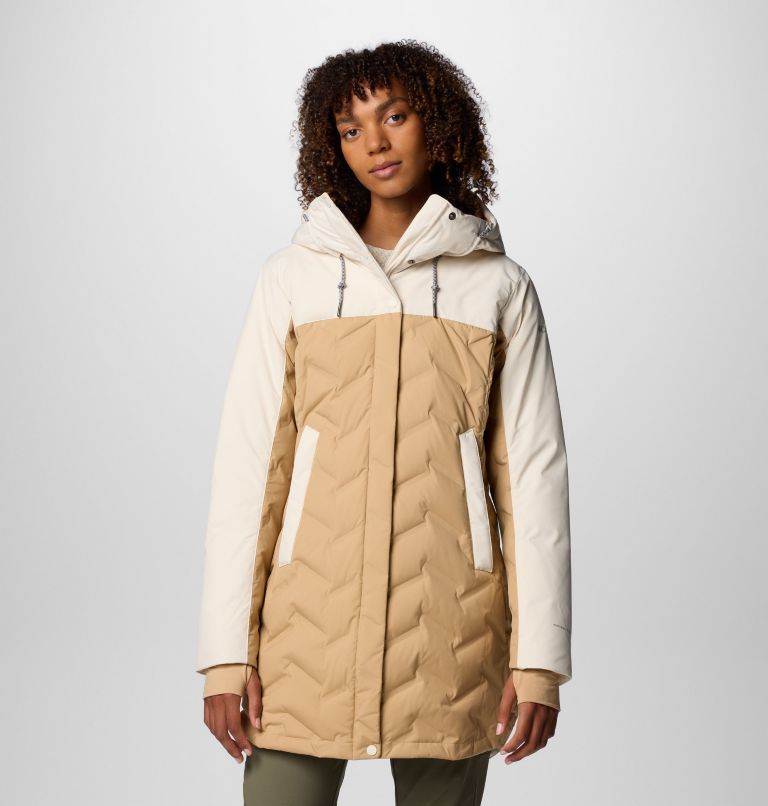 Brown Women Columbia Mountain Croo™ III Waterproof Hooded Mid Down Parka | 39260415