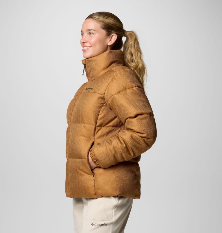 Brown Women Columbia Puffect™ Herringbone Puffer Jacket | 6273048