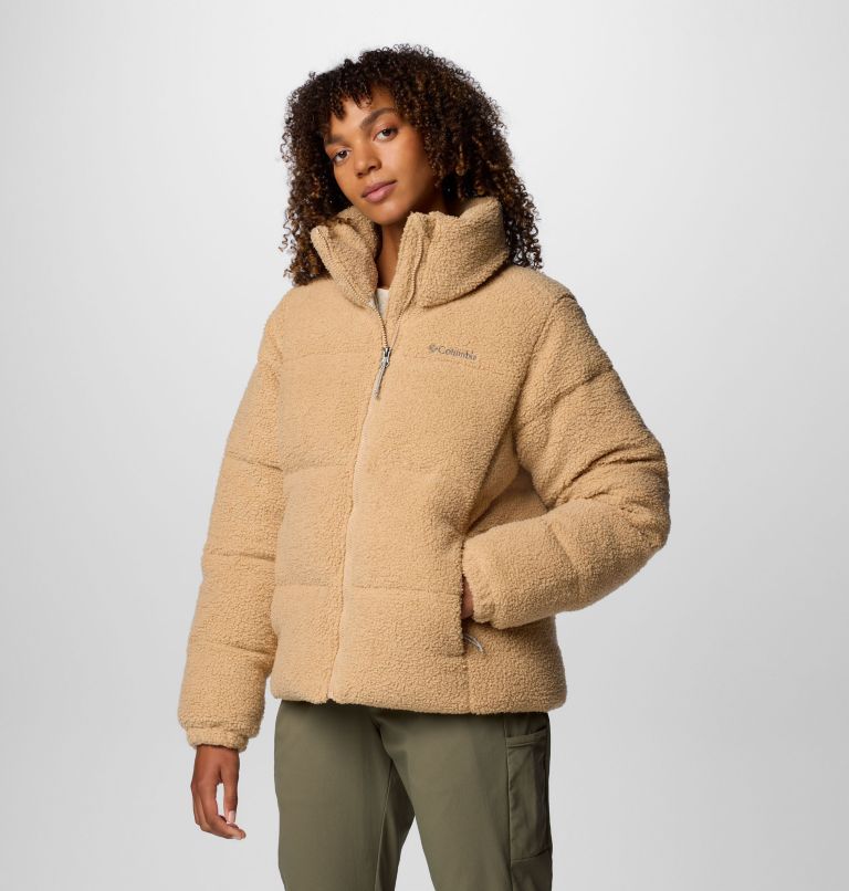 Brown Women Columbia Puffect™ Sherpa Puffer Jacket | 34196973