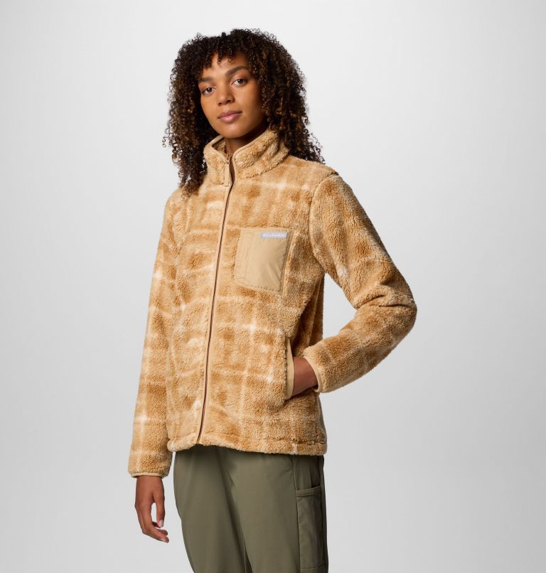 Brown Women Columbia West Bend™ II Printed Sherpa Fleece Jackets | 63854112