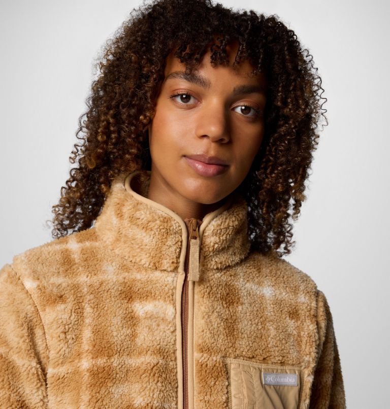 Brown Women Columbia West Bend™ II Printed Sherpa Fleece Jackets | 63854112