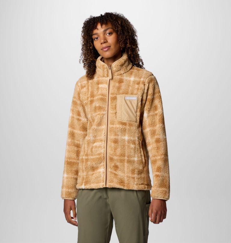 Brown Women Columbia West Bend™ II Printed Sherpa Fleece Jackets | 63854112