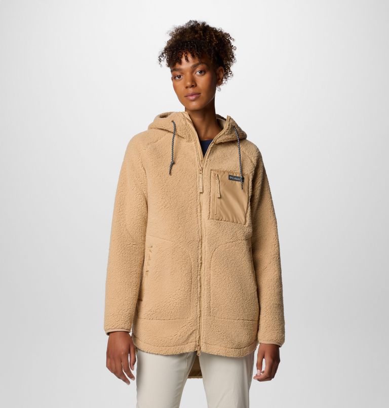 Brown Women Columbia Winter Warmth™ Hooded Sherpa Fleece Jackets | 6375240