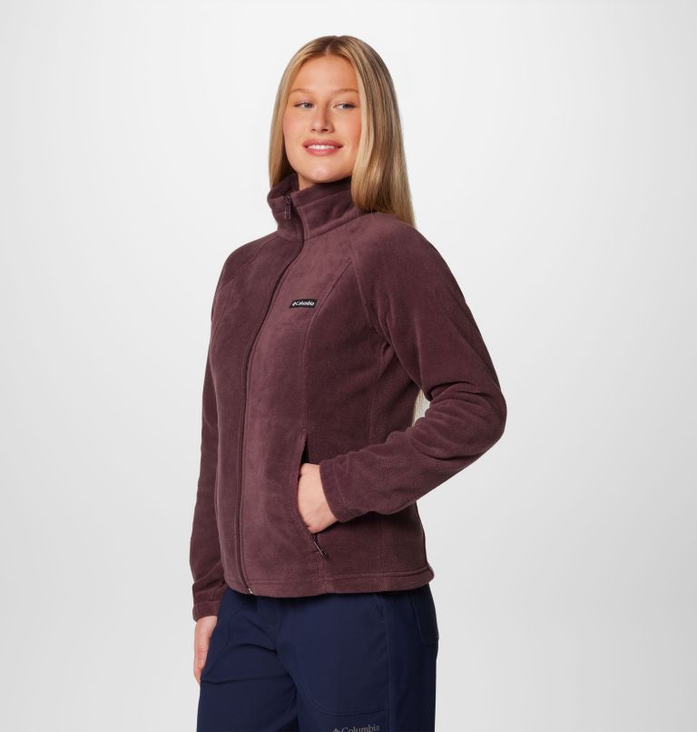 Burgundy Women Columbia Benton Springs™ Full Zip Fleece Jackets | 1252291