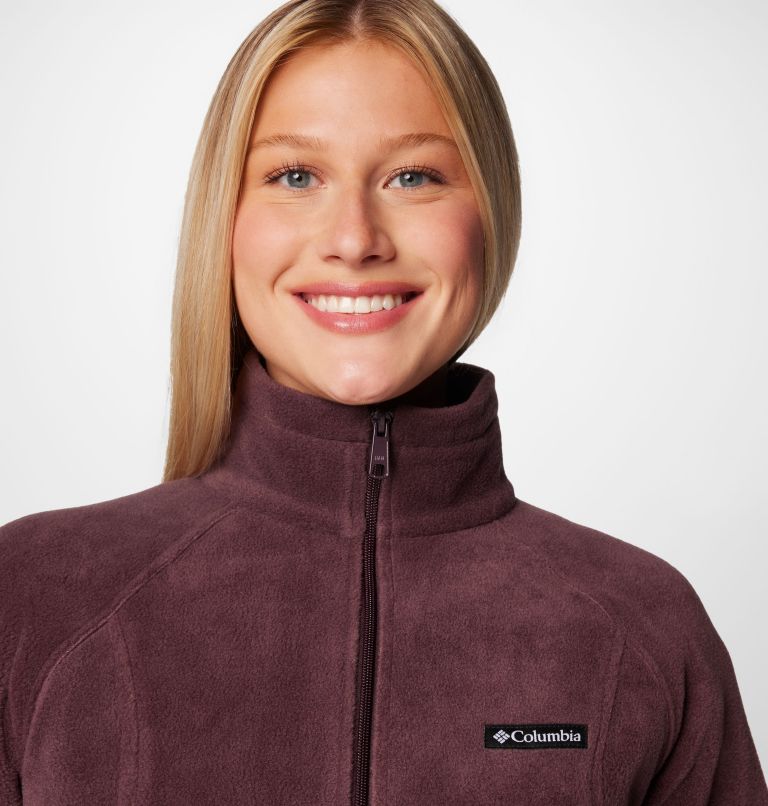 Burgundy Women Columbia Benton Springs™ Full Zip Fleece Jackets | 1252291