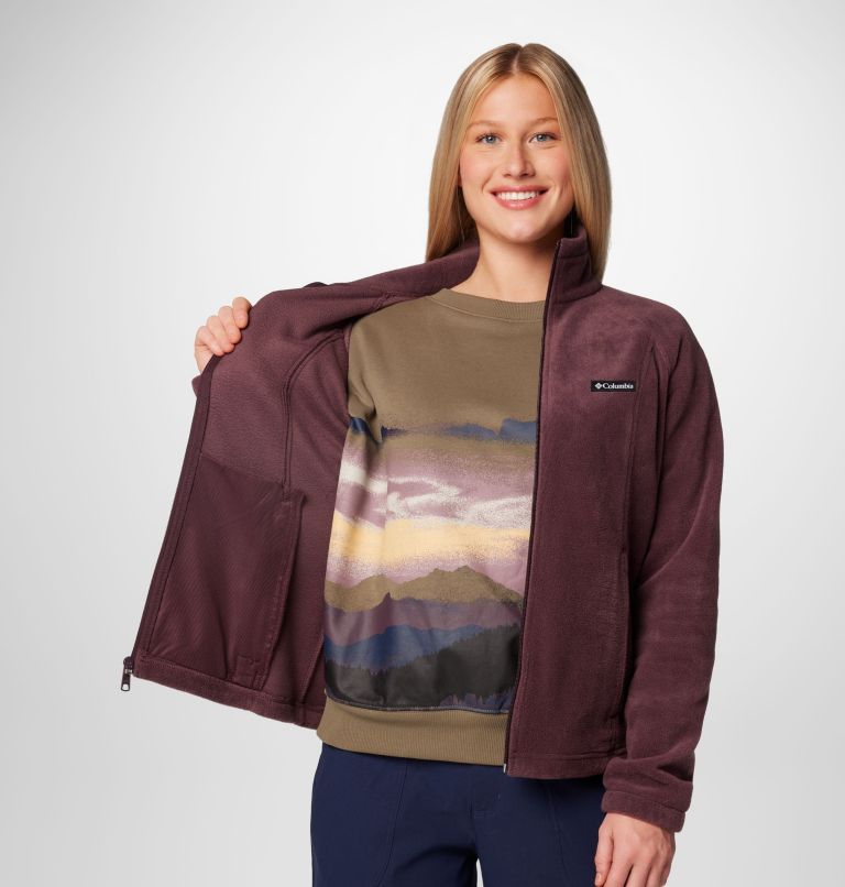 Burgundy Women Columbia Benton Springs™ Full Zip Fleece Jackets | 1252291