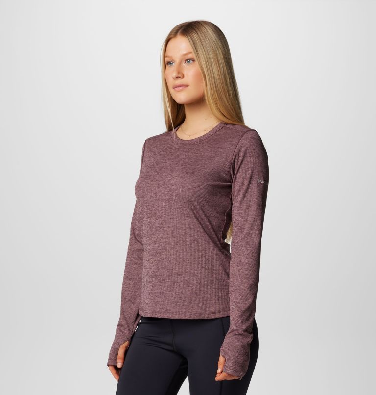 Burgundy Women Columbia Boundless™ Days Knit Long Sleeve T Shirts | 90369651