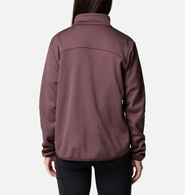 Burgundy Women Columbia Col Hike Tech FZ Fleece Jackets | 52845546