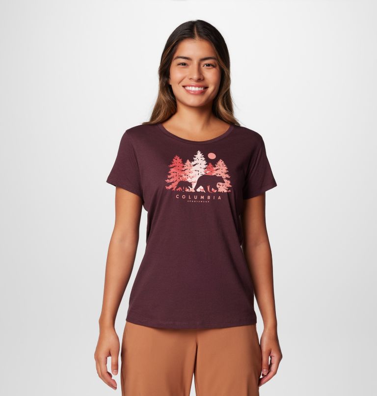 Burgundy Women Columbia Daisy Days™ Graphic T Shirts | 96761081