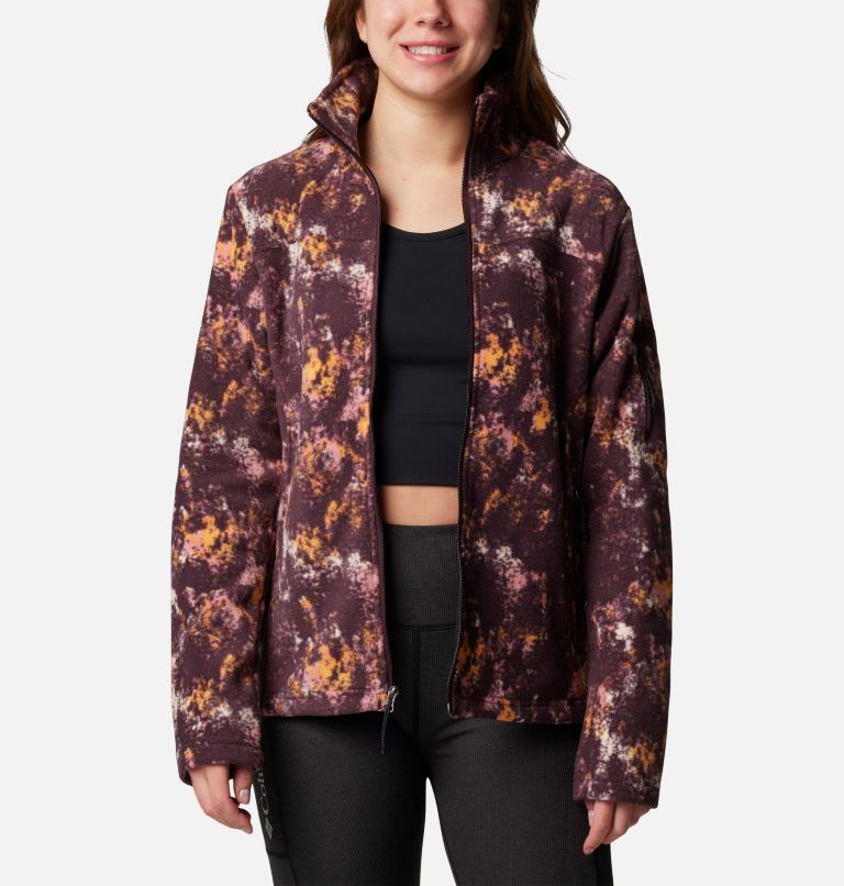 Burgundy Women Columbia Fast Trek™ Printed Jackets | 91846610