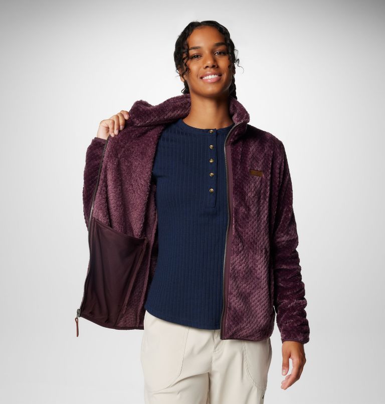 Burgundy Women Columbia Fire Side™ II Sherpa Fleece Jackets | 57455174