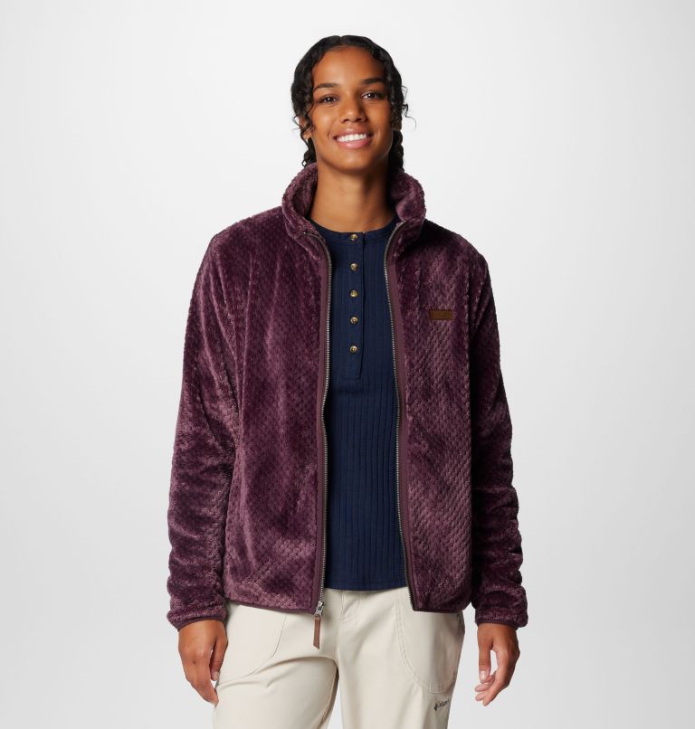 Burgundy Women Columbia Fire Side™ II Sherpa Fleece Jackets | 57455174