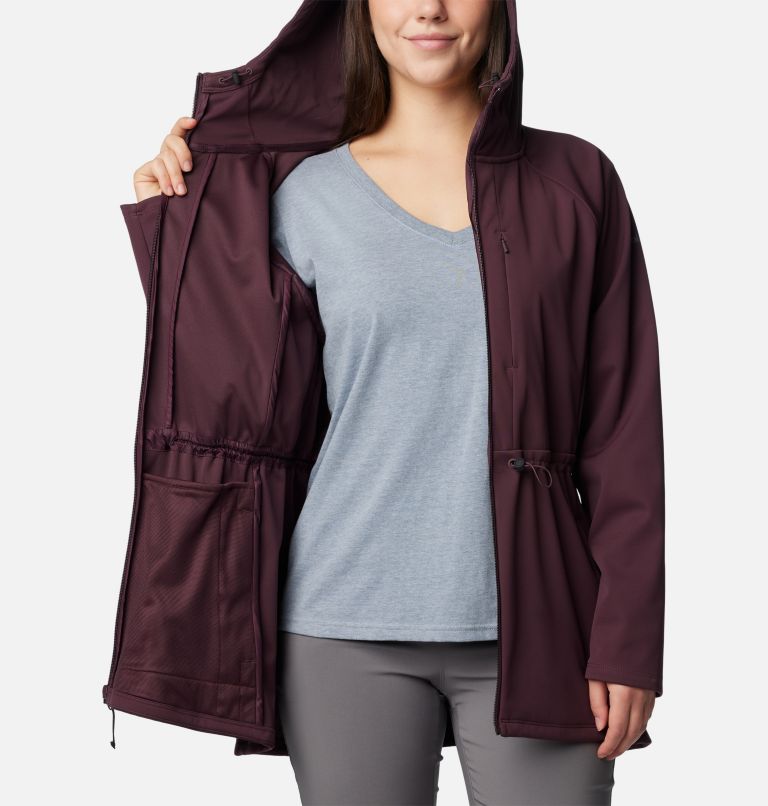 Burgundy Women Columbia Flora Park™ II Mid Softshell Jackets | 48204320