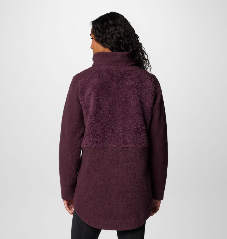 Burgundy Women Columbia Lodge™ Sherpa Long Fleece Jackets | 54188932