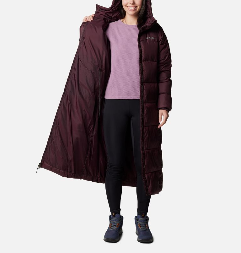 Burgundy Women Columbia Pike Lake™ III Long Puffer Jacket | 76029839