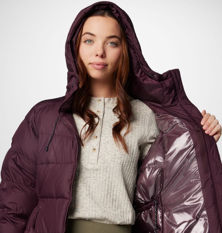 Burgundy Women Columbia Pike Lake™ II Long Puffer Jacket | 37379486