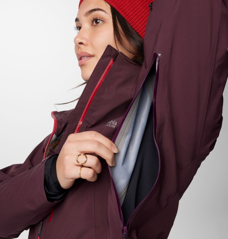 Burgundy Women Columbia Platinum Peak™ II 3L Waterproof Ski Shell Jackets | 81942261