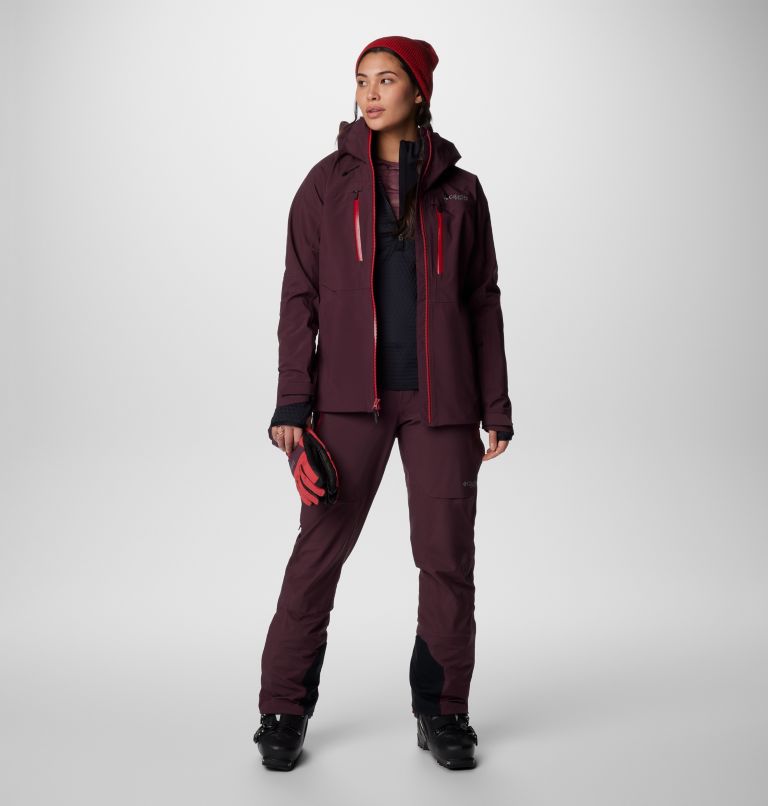 Burgundy Women Columbia Platinum Peak™ II 3L Waterproof Ski Shell Jackets | 81942261