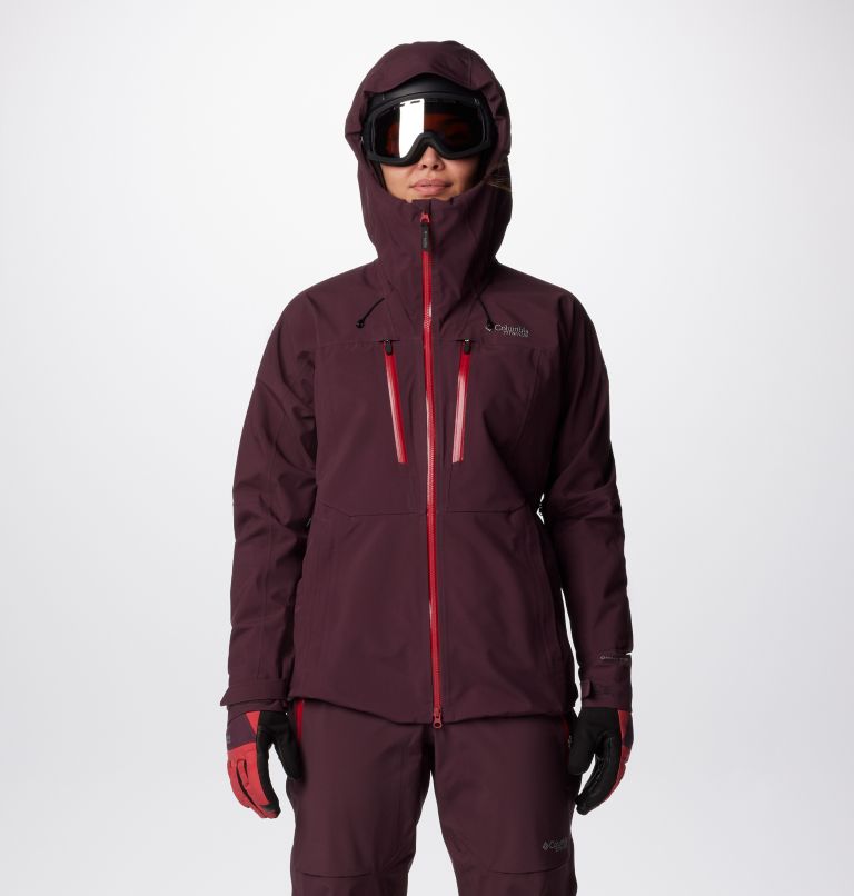 Burgundy Women Columbia Platinum Peak™ II 3L Waterproof Ski Shell Jackets | 81942261