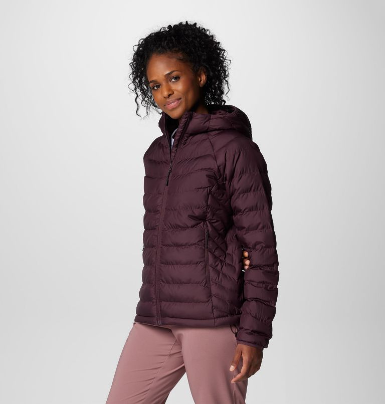 Burgundy Women Columbia Powder Lite™ II Hooded Insulated Puffer Jacket | 34407310