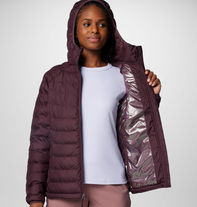 Burgundy Women Columbia Powder Lite™ II Hooded Insulated Puffer Jacket | 34407310