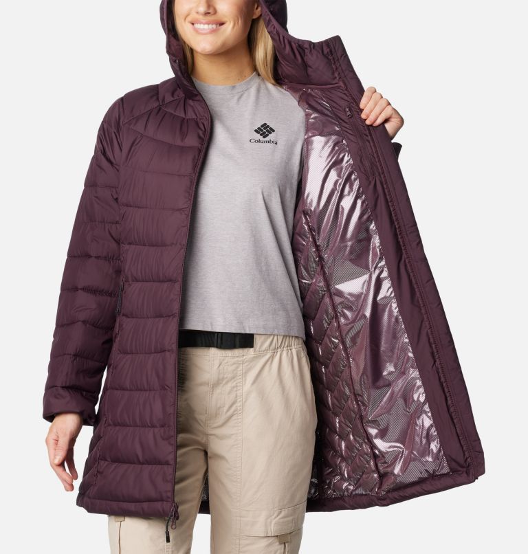 Burgundy Women Columbia Powder Lite™ II Mid Insulated Puffer Jacket | 69886253