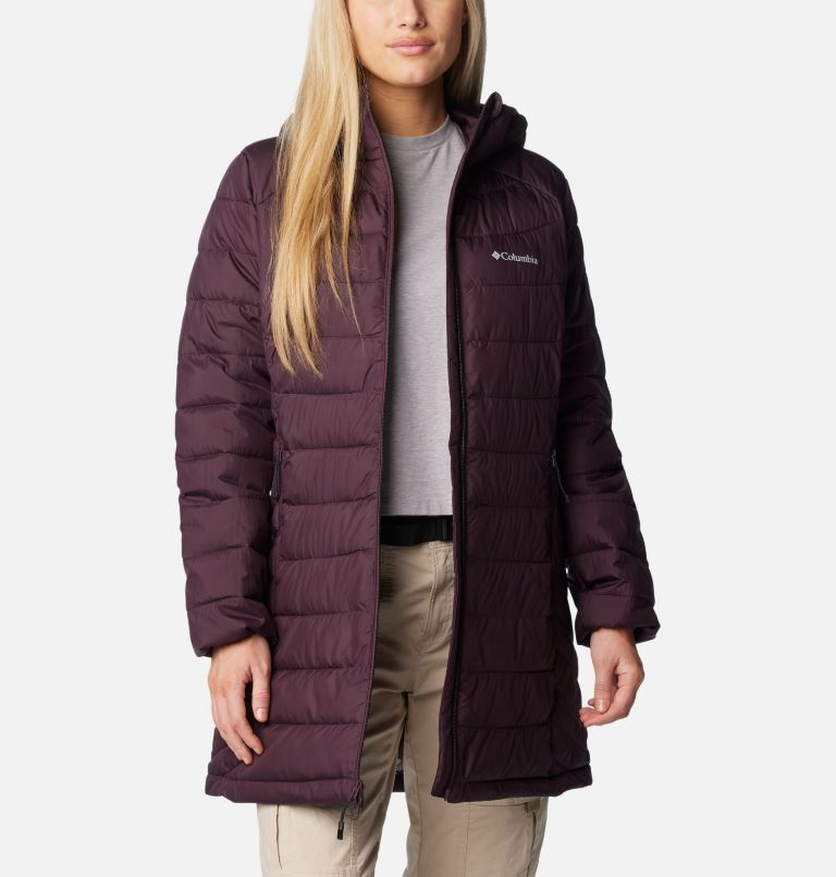 Burgundy Women Columbia Powder Lite™ II Mid Insulated Puffer Jacket | 69886253