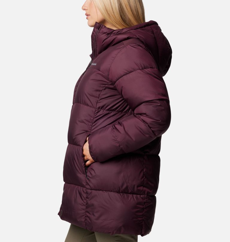 Burgundy Women Columbia Puffect™ II Hooded Mid Puffer Jacket | 50122429