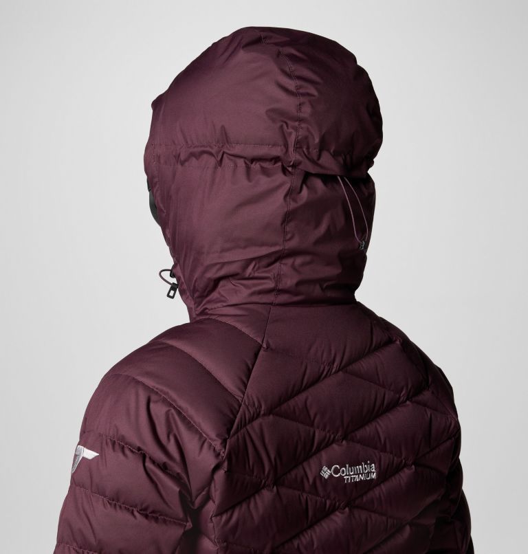 Burgundy Women Columbia Roaring Fork™ II Waterproof Down Ski Jackets | 18532044