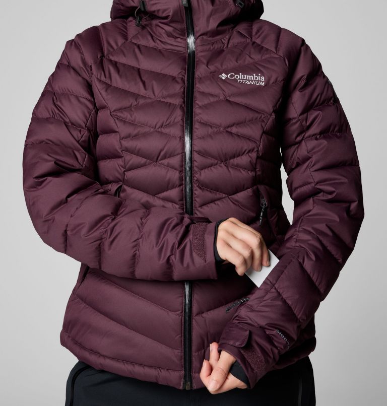 Burgundy Women Columbia Roaring Fork™ II Waterproof Down Ski Jackets | 18532044