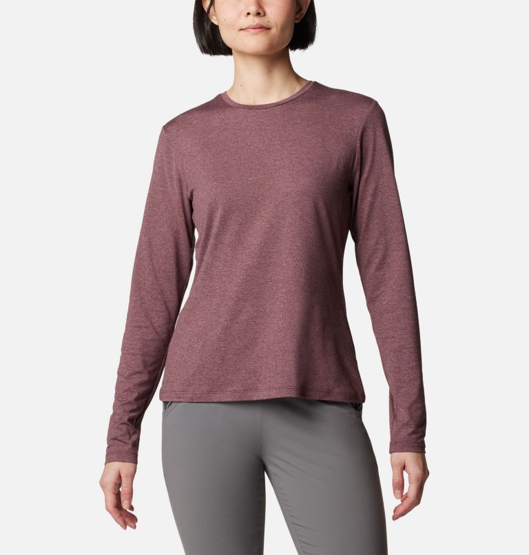 Burgundy Women Columbia Sloan Ridge™ Graphic Long Sleeve Technical T Shirts | 7557116