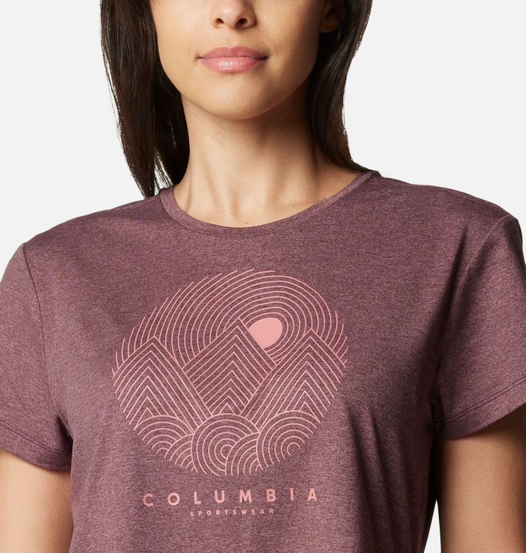 Burgundy Women Columbia Sloan Ridge™ Technical Graphic T Shirts | 90721585