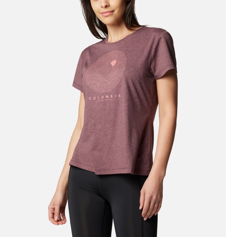 Burgundy Women Columbia Sloan Ridge™ Technical Graphic T Shirts | 90721585