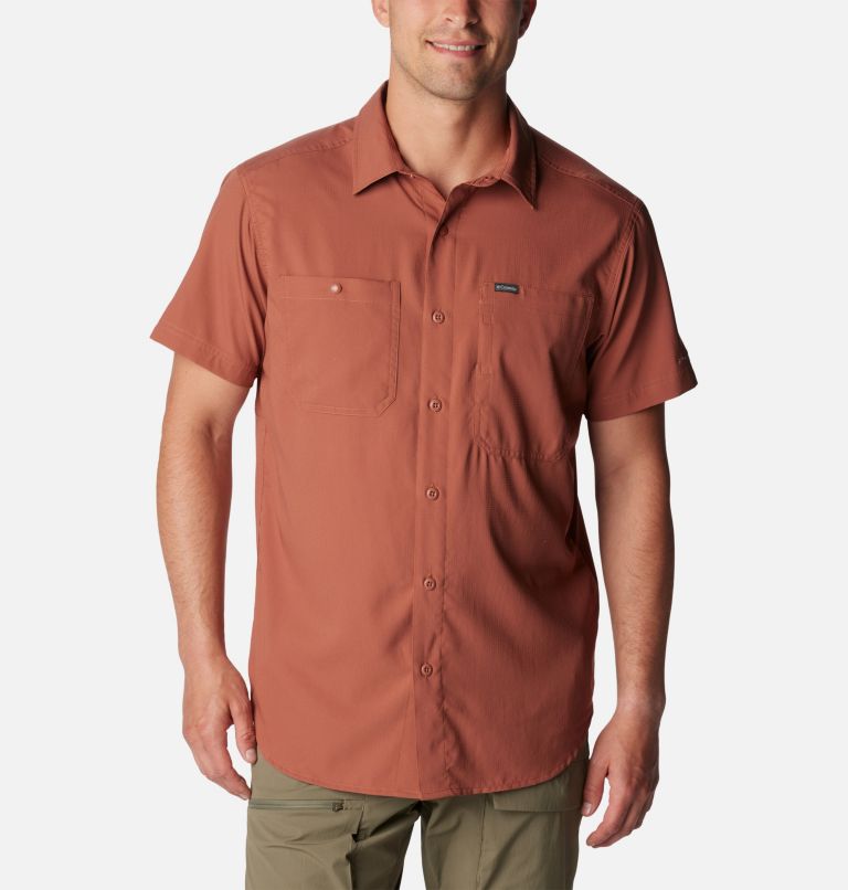 Coral Men Columbia Silver Ridge™ Utility Lite Short Sleeve Shirts | 16255692