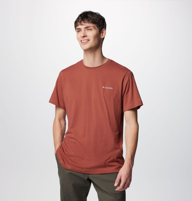 Coral Men Columbia Thistletown Hills™ Short Sleeve T Shirts | 51629778