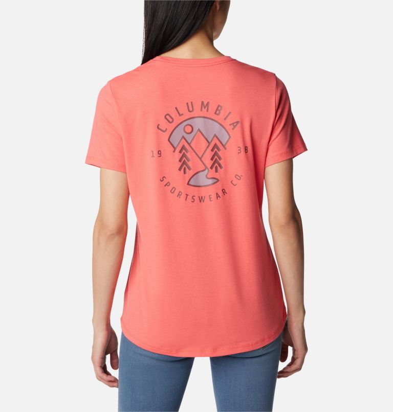 Coral Women Columbia Sun Trek™ Technical Graphic T Shirts | 33193535