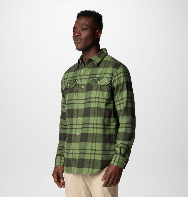 Green Men Columbia Flare Gun™ Stretch Flannel Shirts | 44576085