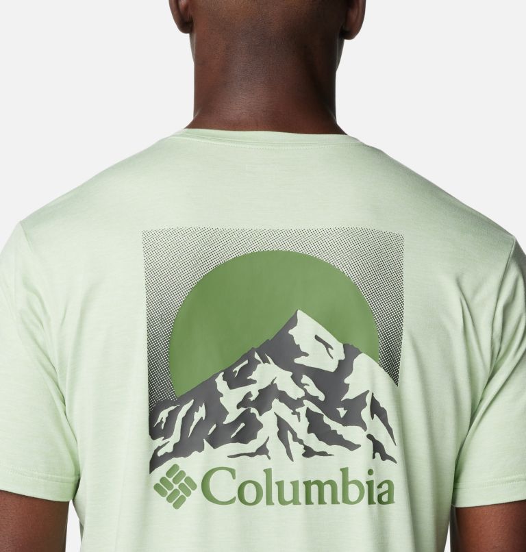 Green Men Columbia Kwick Hike™ Technical Graphic T Shirts | 87827266