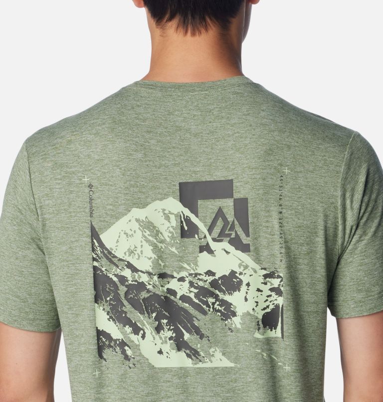 Green Men Columbia Kwick Hike™ Technical Graphic T Shirts | 27236928