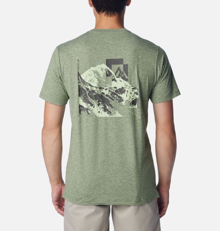 Green Men Columbia Kwick Hike™ Technical Graphic T Shirts | 27236928