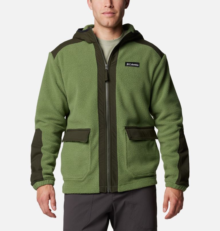 Green Men Columbia Landroamer™ Hooded Sherpa Fleece Jackets | 11390554