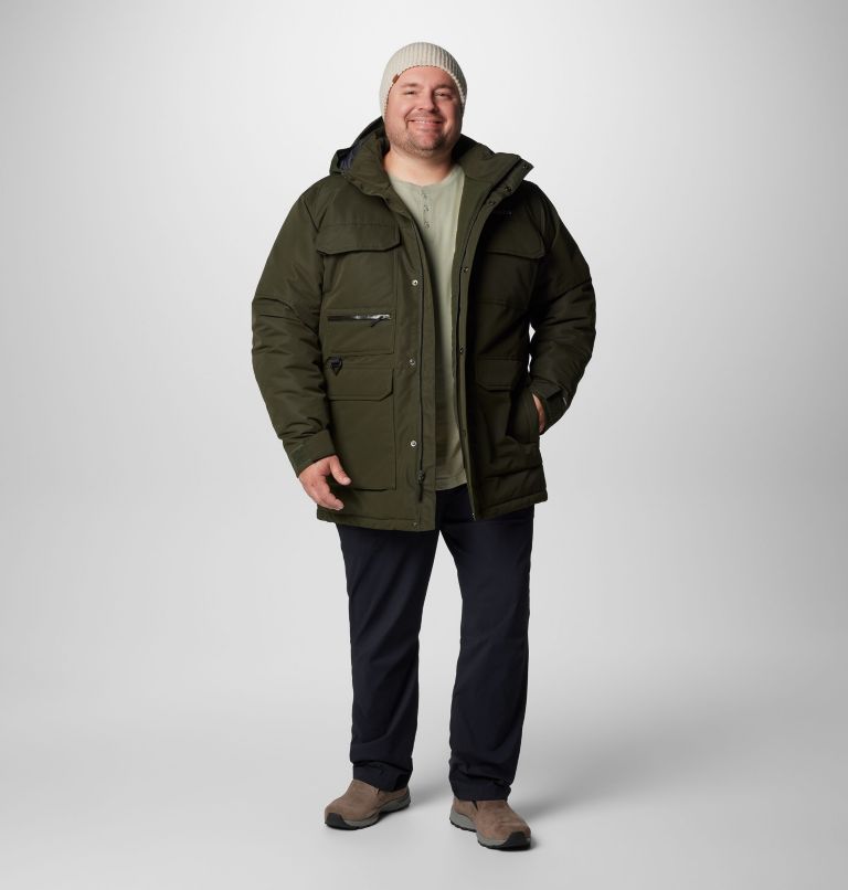 Green Men Columbia Landroamer™ II Waterproof Hooded Extended Size Parka | 91766789