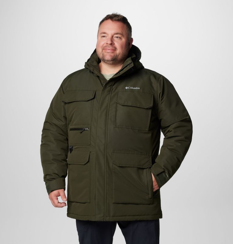 Green Men Columbia Landroamer™ II Waterproof Hooded Extended Size Parka | 91766789