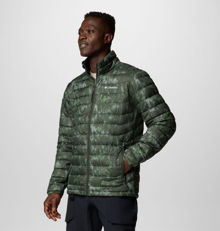 Green Men Columbia Powder Lite™ II Printed Insulated Puffer Jacket | 78729127